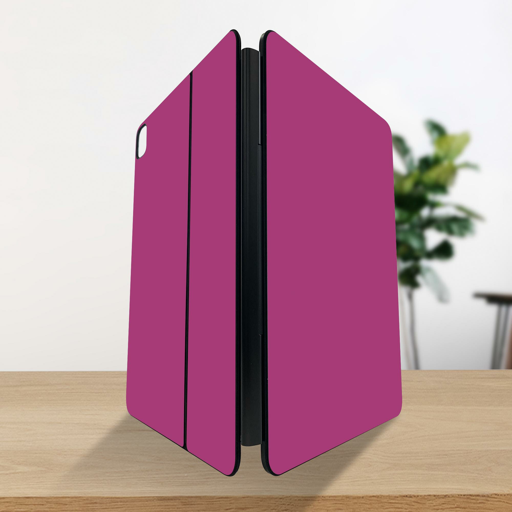 マジックキーボード 用 スキンシール 11インチ 13インチ iPad Pro11(M4) iPad Pro13(M4)用 2024年発売 第5世代 Magic Keyboard 対応 前面 背面 保護シール 人気 シンプル　無地　紫 008989