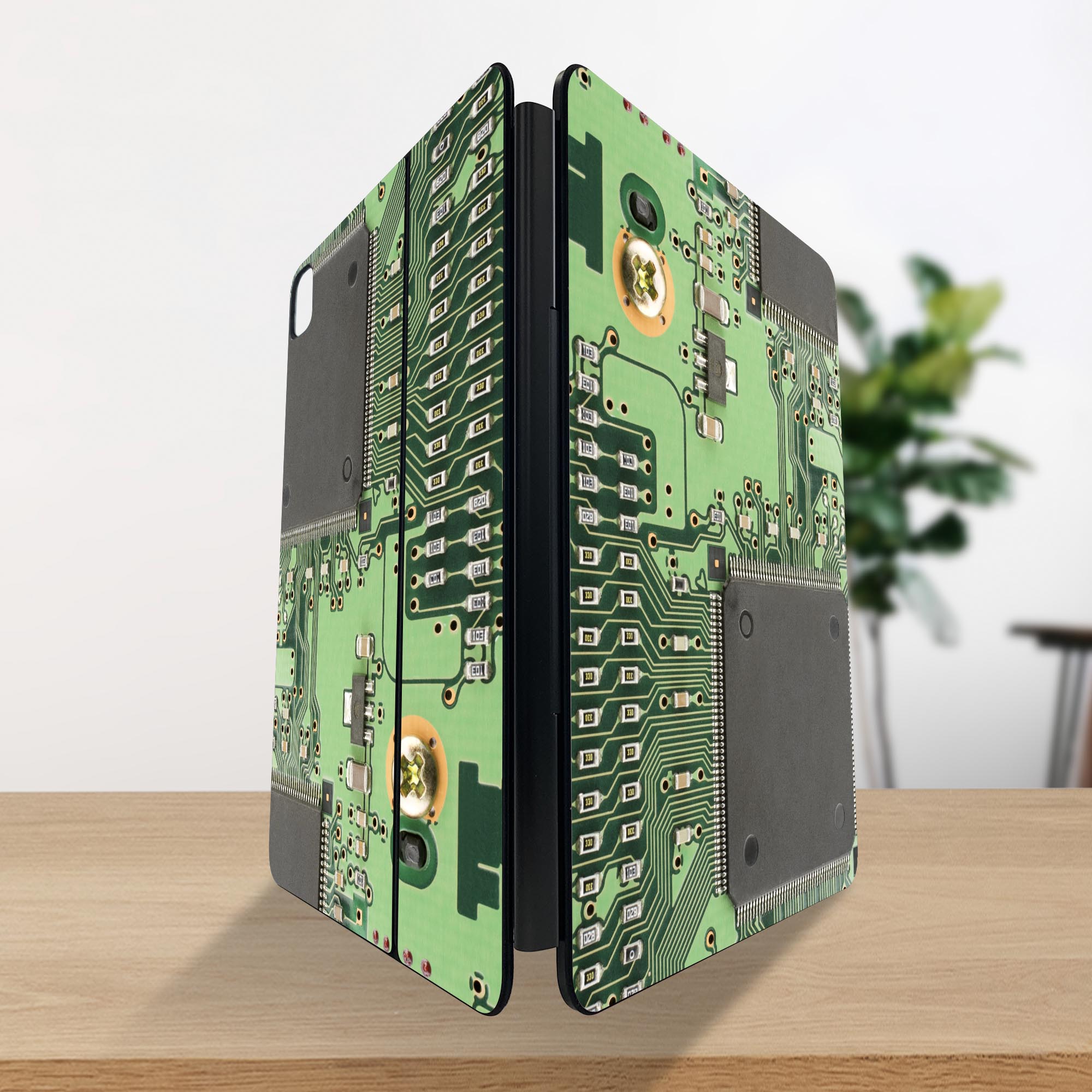 マジックキーボード 用 スキンシール 11インチ 13インチ iPad Pro11(M4) iPad Pro13(M4)用 2024年発売 第5世代 Magic Keyboard 対応 前面 背面 保護シール 人気 部品　ネジ　緑 010272