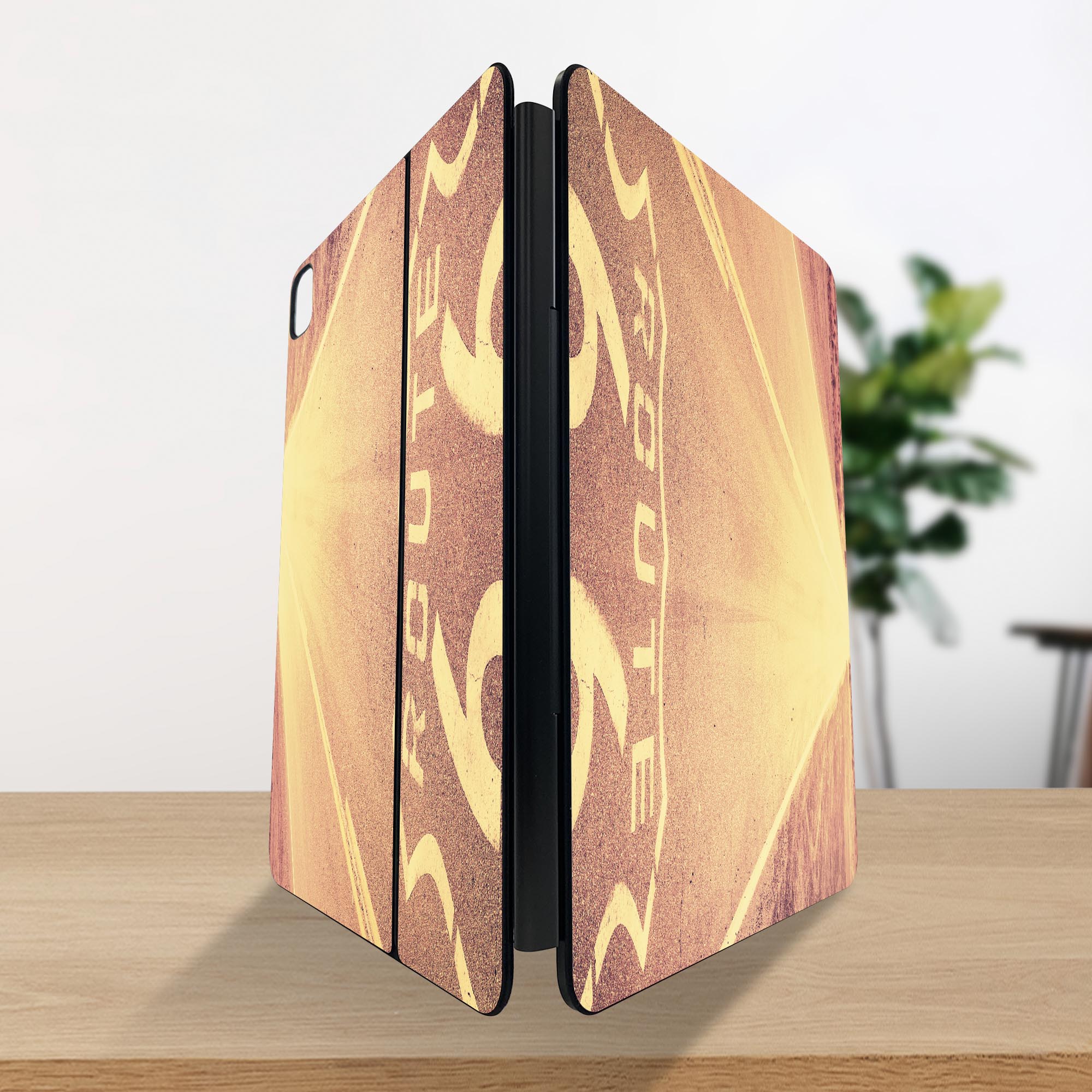 マジックキーボード 用 スキンシール 11インチ 13インチ iPad Pro11(M4) iPad Pro13(M4)用 2024年発売 第5世代 Magic Keyboard 対応 前面 背面 保護シール 人気 写真　風景　道 011320