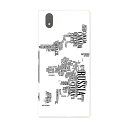 MO-01K MONO mo01k docomo ドコモ スマホ カバー ケース スマホケース スマホカバー PC ハードケース 016045 世界地図 白黒 英字(2)