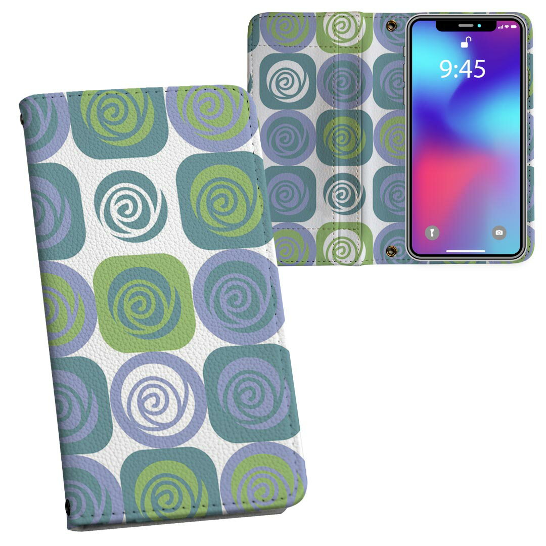 商品特徴・シームレスな両面フルデザイン、開いた時も内側のデザインが楽しめます・素材には高品質の人工革を貼った、しっかり厚みのあるタイプ・内側にはスマホを装着するケースが付属・機種専用のカメラホール仕様でケースを装着したままの撮影が可能・ワンセグや動画の視聴に便利な横置きスタンド機能・ICカードなどを2枚まで収納できるカードスロット＆ポケット付き・マグネットフリップで開け閉めカンタン注意事項商品画像はサンプルイメージですので、ご覧の環境によっては多少色味に違いを感じる場合がございます。イメージと違った、モニターと色味が異なるという理由での交換や返金はご対応出来かねます。カバーのみの販売で本体は付属しません。ケース装着のまま充電可能ですが、卓上ホルダでの充電は仕様上対象外となります。また、充電ケーブルの差し込み口の位置によっては外側カバーを開く必要があります。こちらは無地のレザーにデザインをプリントした商品で、デコなどの加工はございません。凹凸や光沢があるように見えたり布地や金属を素材にしたように見える商品もありますが、デザインの図版によるものです。撮影時にカバーが映り込む恐れがあるため、カメラ用の穴は若干大きめに開けています。カメラ穴の位置にわずかなズレが生じる場合がございます。また印刷時に微妙な画像のズレが生じる場合がございます。製作後、すぐに梱包・発送していますため、インク独特の匂いが残る場合があります。こちらは自然と薄まりますが、気になる方は風通しの良い場所で数日保管してください。ご注文後に1点1点制作する受注生産品のため、不良品以外のご返品や交換は固くお断り致します。機種の選択間違いも保証対象外となりますため、ご注文の際は必ず機種をご確認下さい。発送について完全受注生産のハンドメイド商品となりますので、既製品と比べて発送までお時間を頂いています。 基本的に決済確認後、通常で3営業日程度、最大で10営業日程度での発送となります。繁忙期や休業日明けの場合はさらに時間がかかる場合があります。 その際には別途メールにてご連絡致します。メール便の場合、発送日から到着までに2−4日ほどかかる場合が多く、紛失などの保障もご対応できかねます。あらかじめご了承下さい。