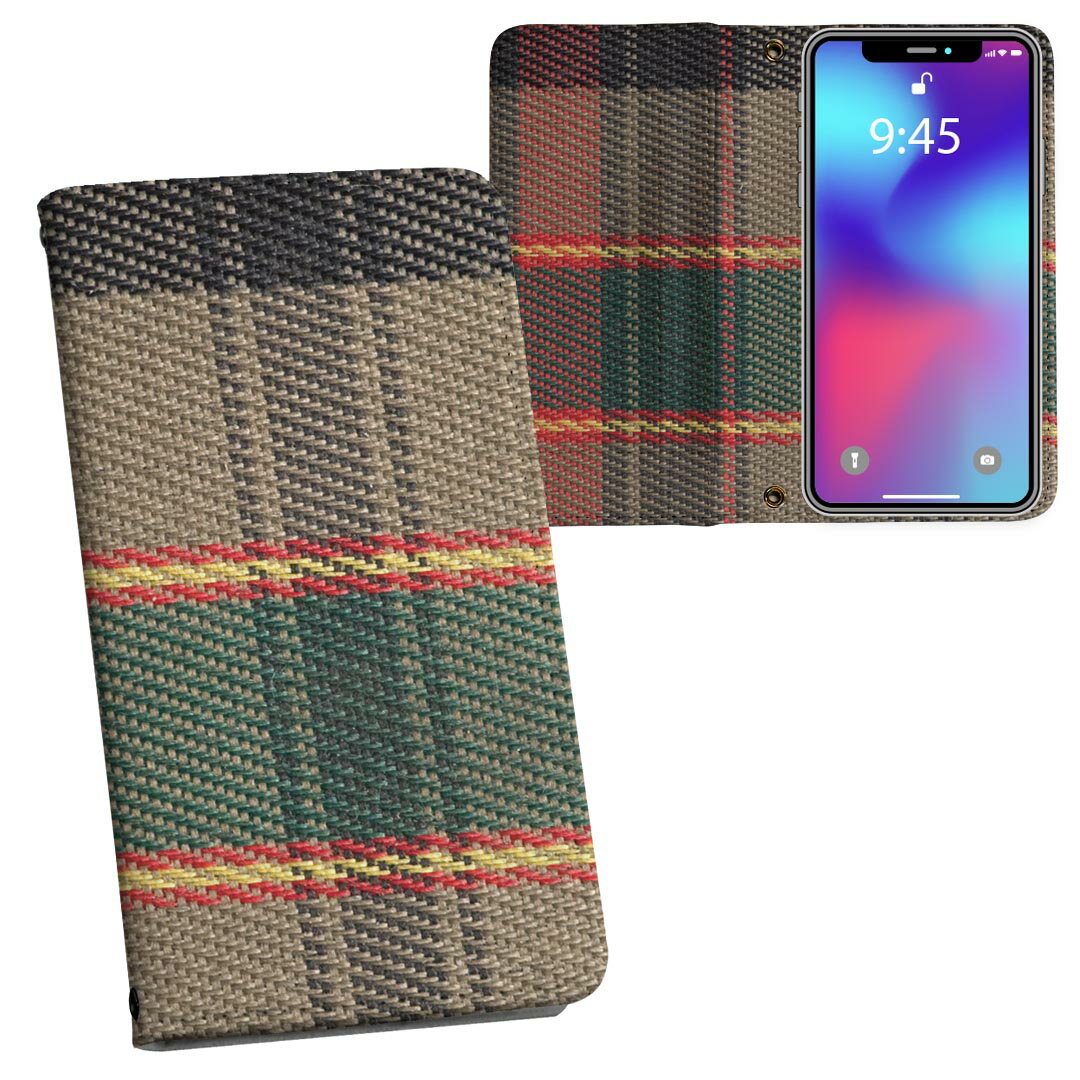 iPhone11 Pro Max 6.5インチ 専用 iphone11pronax アイフォン softbank docomo au 両面プリント 裏表 内側 内面 スマホ カバー レザー ケース 手帳タイプ フリップ ダイアリー 二つ折り 革 フルデザイン 000837 チェック・ボーダー チェック　柄