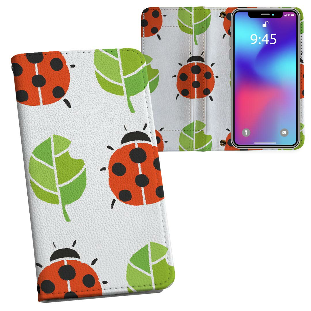 商品特徴・シームレスな両面フルデザイン、開いた時も内側のデザインが楽しめます・素材には高品質の人工革を貼った、しっかり厚みのあるタイプ・内側にはスマホを装着するケースが付属・機種専用のカメラホール仕様でケースを装着したままの撮影が可能・ワン...