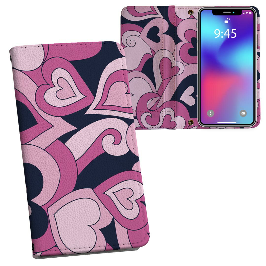 商品特徴・シームレスな両面フルデザイン、開いた時も内側のデザインが楽しめます・素材には高品質の人工革を貼った、しっかり厚みのあるタイプ・内側にはスマホを装着するケースが付属・機種専用のカメラホール仕様でケースを装着したままの撮影が可能・ワン...