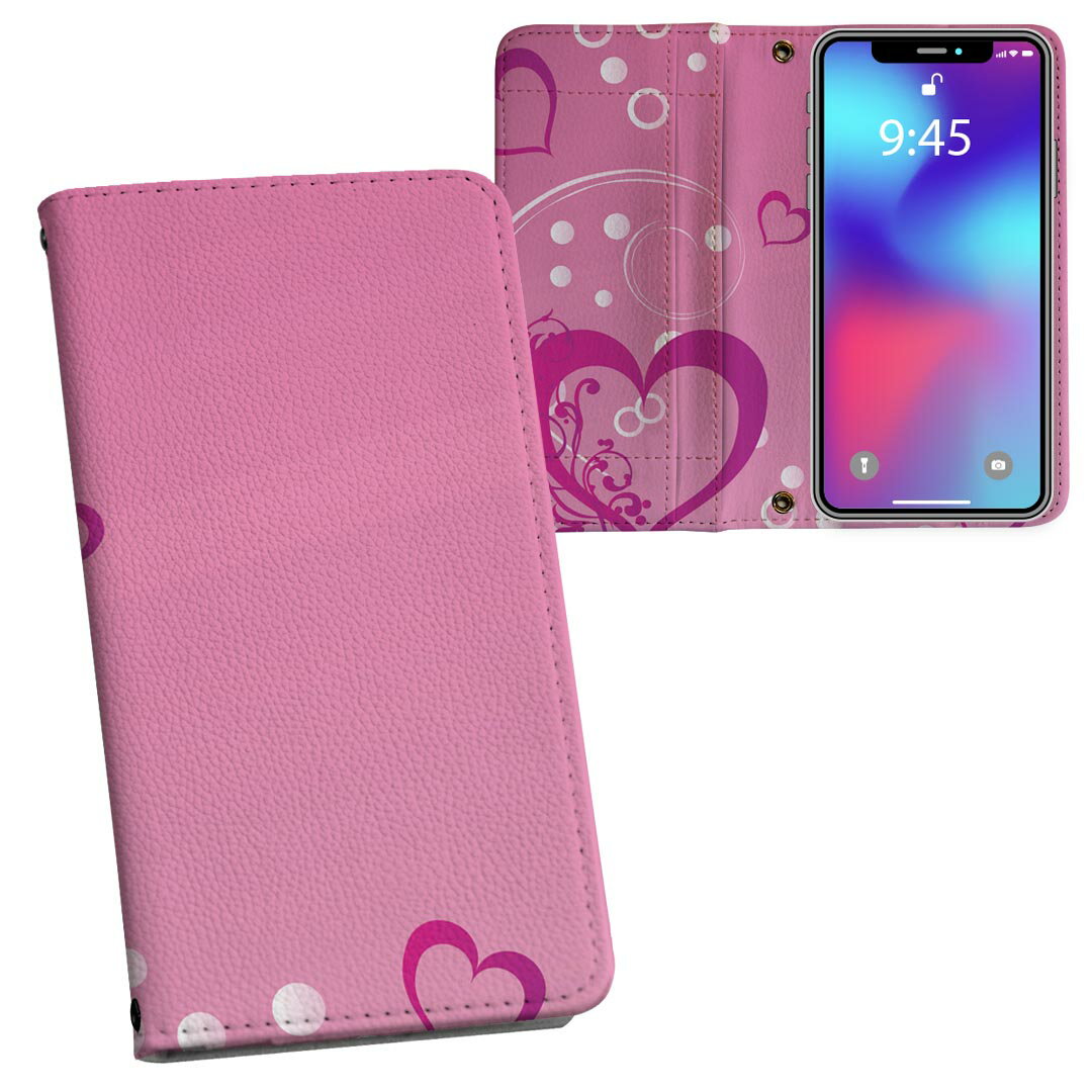 商品特徴・シームレスな両面フルデザイン、開いた時も内側のデザインが楽しめます・素材には高品質の人工革を貼った、しっかり厚みのあるタイプ・内側にはスマホを装着するケースが付属・機種専用のカメラホール仕様でケースを装着したままの撮影が可能・ワン...