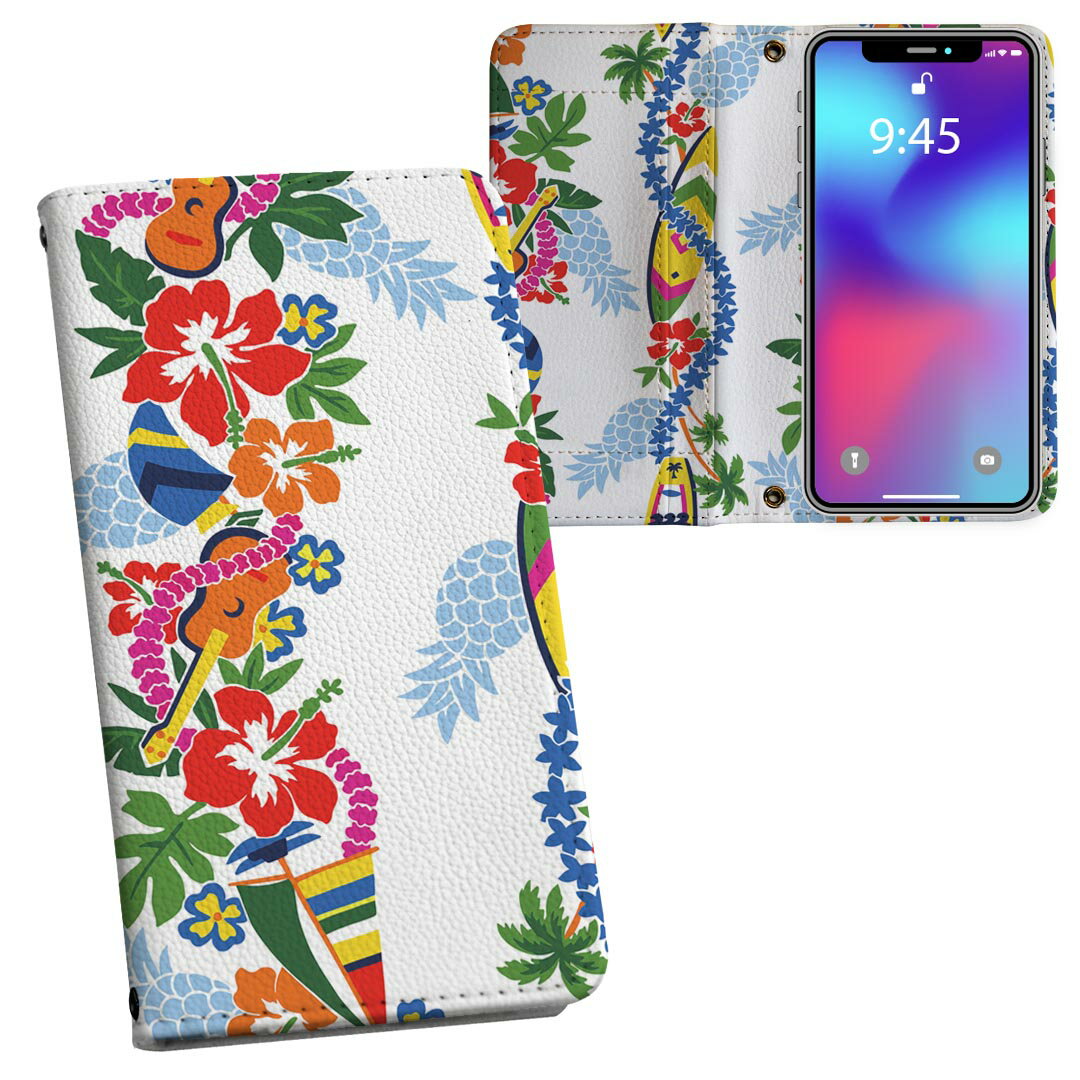 商品特徴・シームレスな両面フルデザイン、開いた時も内側のデザインが楽しめます・素材には高品質の人工革を貼った、しっかり厚みのあるタイプ・内側にはスマホを装着するケースが付属・機種専用のカメラホール仕様でケースを装着したままの撮影が可能・ワン...