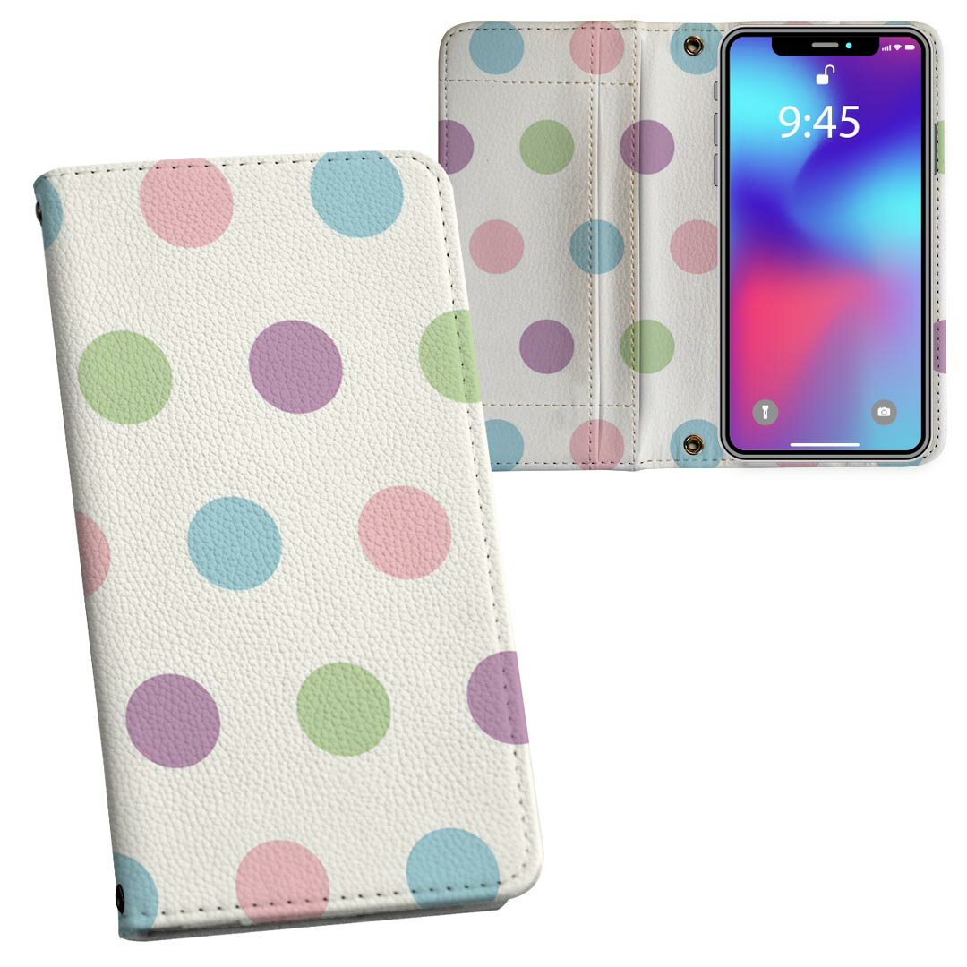 iPhone11 Pro Max 6.5インチ 専用 iphone11pronax アイフォン softbank docomo au 両面プリント 裏表 内側 内面 スマホ カバー レザー ケース 手帳タイプ フリップ ダイアリー 二つ折り 革 フルデザイン 007016 木目 水玉　模様