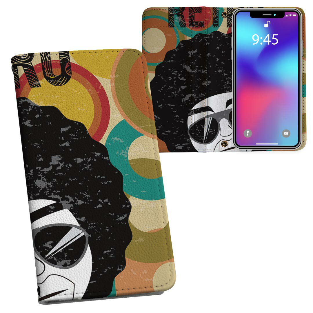 商品特徴・シームレスな両面フルデザイン、開いた時も内側のデザインが楽しめます・素材には高品質の人工革を貼った、しっかり厚みのあるタイプ・内側にはスマホを装着するケースが付属・機種専用のカメラホール仕様でケースを装着したままの撮影が可能・ワン...