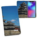 iPhone11 Pro Max 6.5インチ 専用 iphone11pronax アイフォン softbank docomo au 両面プリント 裏表 内側 内面 スマホ カバー レザー ケース 手帳タイプ フリップ ダイアリー 二つ折り 革 フルデザイン 008625 日本語・和柄 写真・風景 写真 城 空 青 ブルー(2)