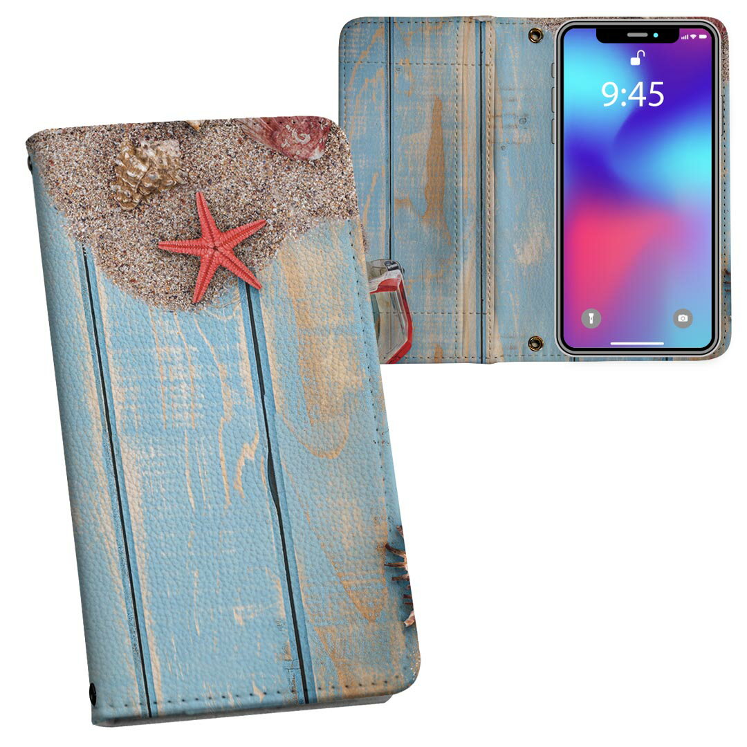 Pixel4XL Google グーグル ピクセル4xl pixel4xl simfree simフリー 両面プリント 裏表 内側 内面 スマホ カバー レザー ケース 手帳タイプ フリップ ダイアリー 二つ折り 革 フルデザイン 008876 写真　海　夏　貝殻