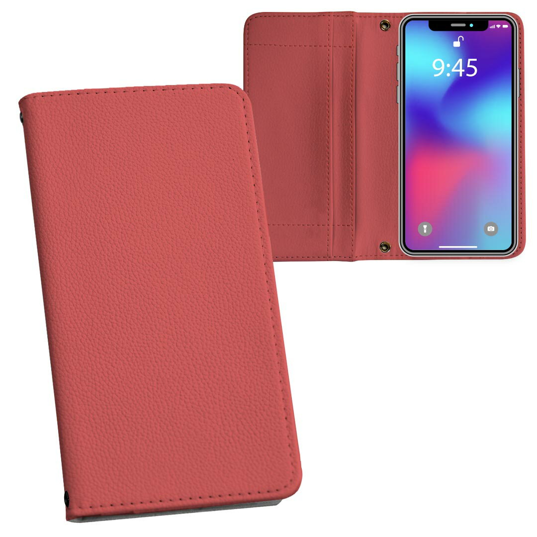 iPhone11 Pro Max 6.5インチ 専用 iphone11pronax アイフォン softbank docomo au 両面プリント 裏表 内側 内面 スマホ カバー レザー ケース 手帳タイプ フリップ ダイアリー 二つ折り 革 フルデザイン 008955 その他 シンプル　無地　赤