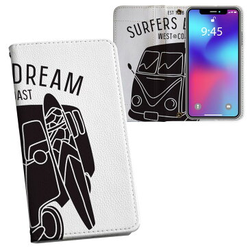 SC-03K Galaxy S9+ ギャラクシー エスナインプラス sc03k docomo ドコモ 両面プリント 裏表 内側 内面 スマホ カバー レザー ケース 手帳タイプ フリップ ダイアリー 二つ折り 革 フルデザイン 009947 サーフィン 乗り物 英語