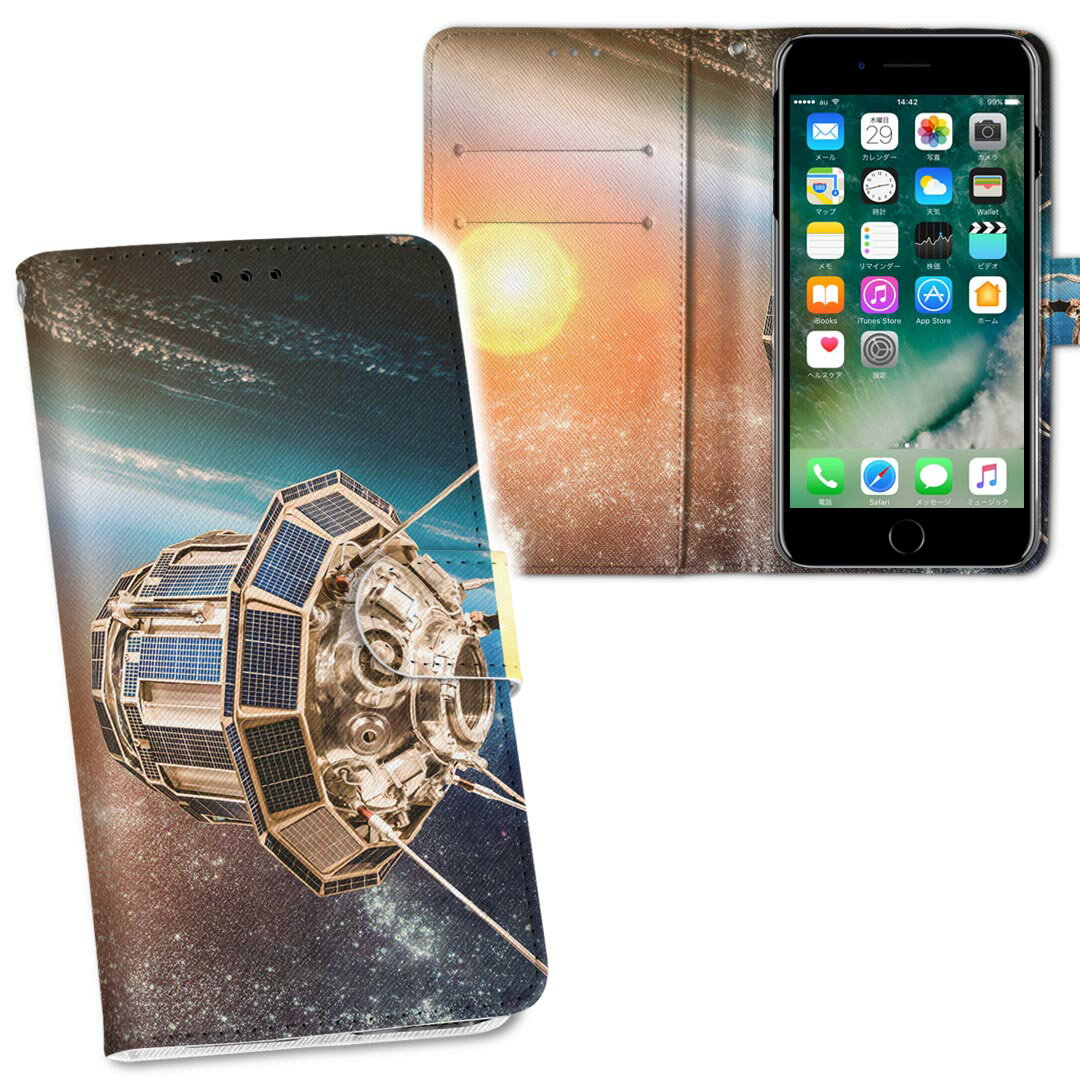 iPhone11 Pro Max 6.5インチ 専用 iphone11pronax アイフォン softbank docomo au 両面プリント 裏表 内側 内面 スマホ カバー レザー ケース 手帳タイプ フリップ ダイアリー 二つ折り 革 フルデザイン 010462 宇宙　惑星　写真