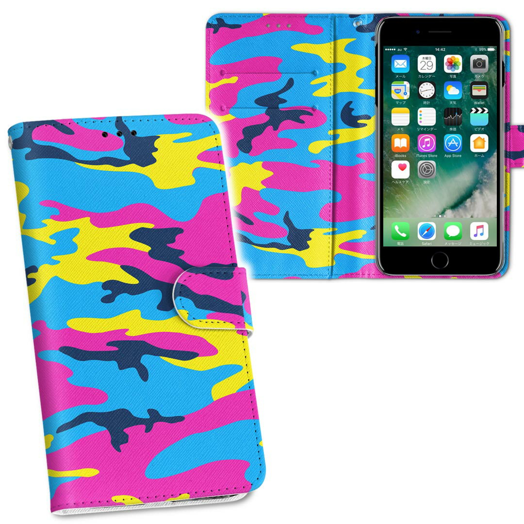 iPhone11 Pro Max 6.5インチ 専用 iphone11pronax アイフォン softbank docomo au 両面プリント 裏表 内側 内面 スマホ カバー レザー ケース 手帳タイプ フリップ ダイアリー 二つ折り 革 フルデザイン 011552 迷彩　模様　カモフラ