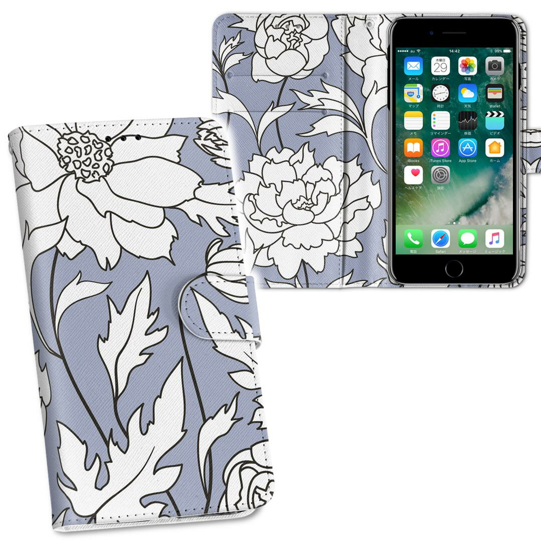 商品特徴・シームレスな両面フルデザイン、開いた時も内側のデザインが楽しめます・素材には高品質の人工革を貼った、しっかり厚みのあるタイプ・内側にはスマホを装着するケースが付属・機種専用のカメラホール仕様でケースを装着したままの撮影が可能・ワン...