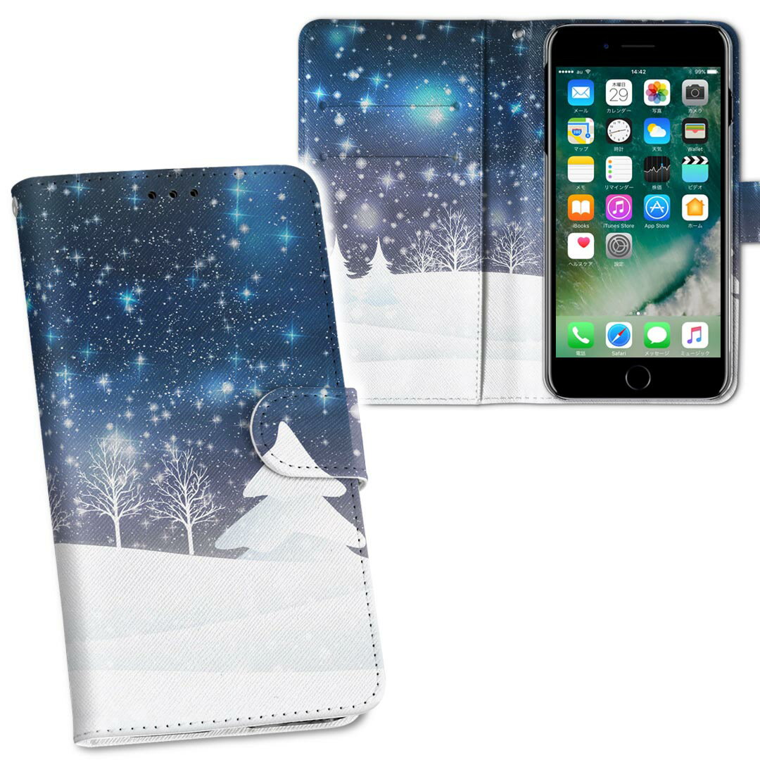 Pixel4XL Google グーグル ピクセル4xl pixel4xl simfree simフリー 両面プリント 裏表 内側 内面 スマホ カバー レザー ケース 手帳タイプ フリップ ダイアリー 二つ折り 革 フルデザイン 012834 ツリー 雪 空