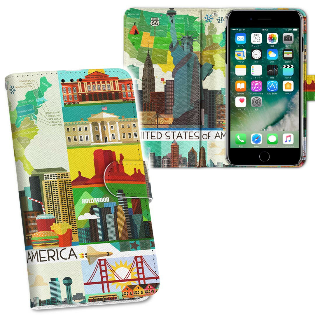 Pixel4XL Google グーグル ピクセル4xl pixel4xl simfree simフリー 両面プリント 裏表 内側 内面 スマホ カバー レザー ケース 手帳タイプ フリップ ダイアリー 二つ折り 革 フルデザイン 014128 アメリカ 風景 景色