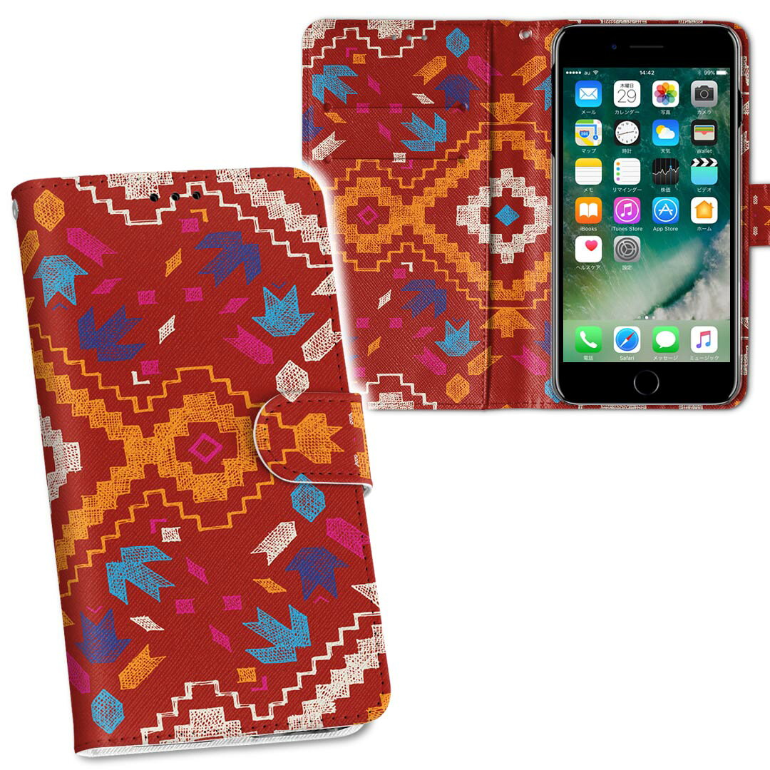 iPhone11 Pro Max 6.5インチ 専用 iphone11pronax アイフォン softbank docomo au 両面プリント 裏表 内側 内面 スマホ カバー レザー ケース 手帳タイプ フリップ ダイアリー 二つ折り 革 フルデザイン 014494 ネイティブ柄　模様