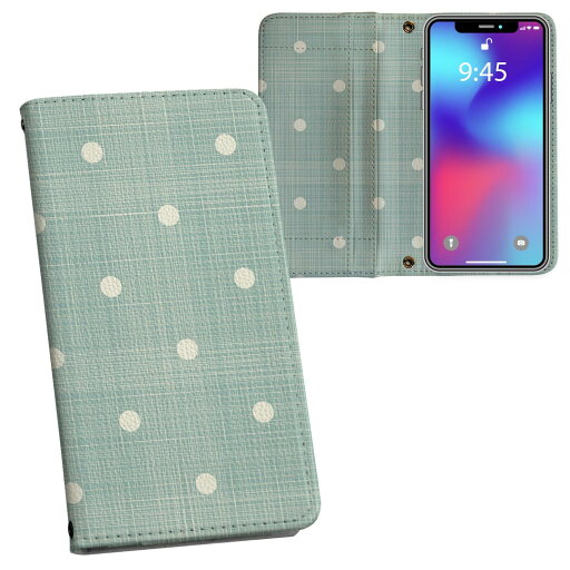 Galaxy A23 5G 用 手帳型 内側プリント ケース カバー SC-56C / SCG18 共通対応 ケース カバー 手帳型 sc56c マグネット式 ピタッと閉まる レザーケース カード収納 ポケット 000233 水玉 ドット 緑 Galaxy A23 5G 用 手帳型 内側プリント ケース カバー SC-56C / SCG18 共通対応 ケース カバー 手帳型 sc56c マグネット式 ピタッと閉まる レザーケース カード収納 ポケット 000233 水玉 ドット 緑