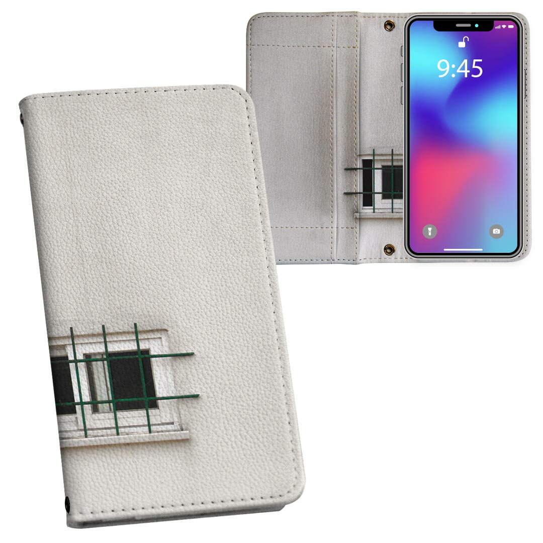 Mobile Phone - AQUOS sense8 用 手帳型 内側プリント ケース カバー SH-54D / SHG11 共通対応 ケース カバー 手帳型 sh54d マグネット式 ピタッと閉まる レザーケース カード収納 ポケット 023029 窓　写真