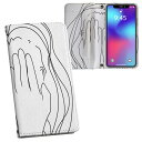 Galaxy A41 用 手帳型 内側プリント ケース カバー SC-41A / SCV48 共通対応 ケース カバー 手帳型 sc41a マグネット式 ピタッと閉まる レザーケース カード収納 ポケット 023394 人物 イラスト(2)