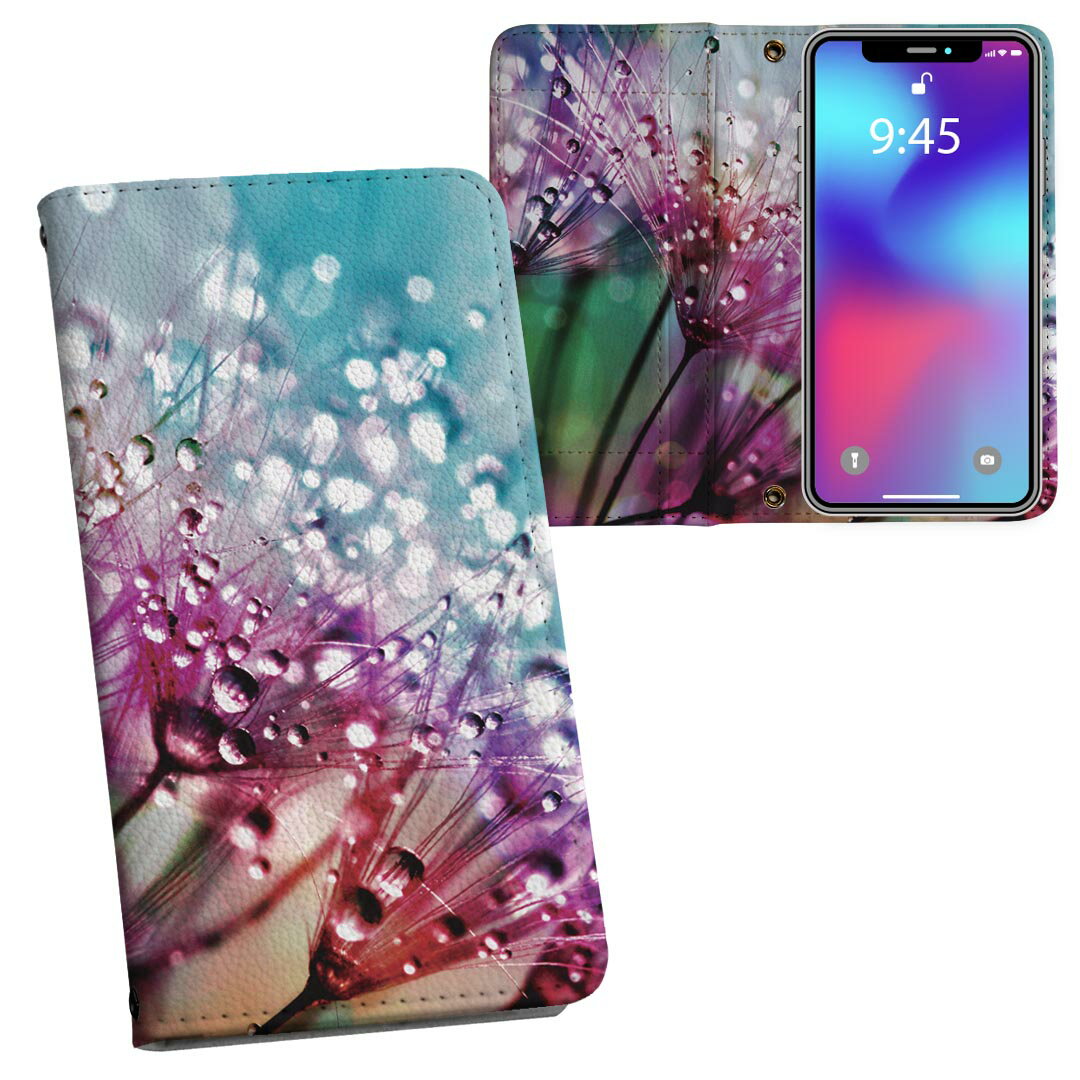 樂天商城 - Galaxy A54 5G 用 手帳型 内側プリント ケース カバー SC-53D SCG21 共通対応 ケース カバー 手帳型 sc53d マグネット式 ピタッと閉まる レザーケース カード収納 ポケット 023600 カラフル　花　フラワー