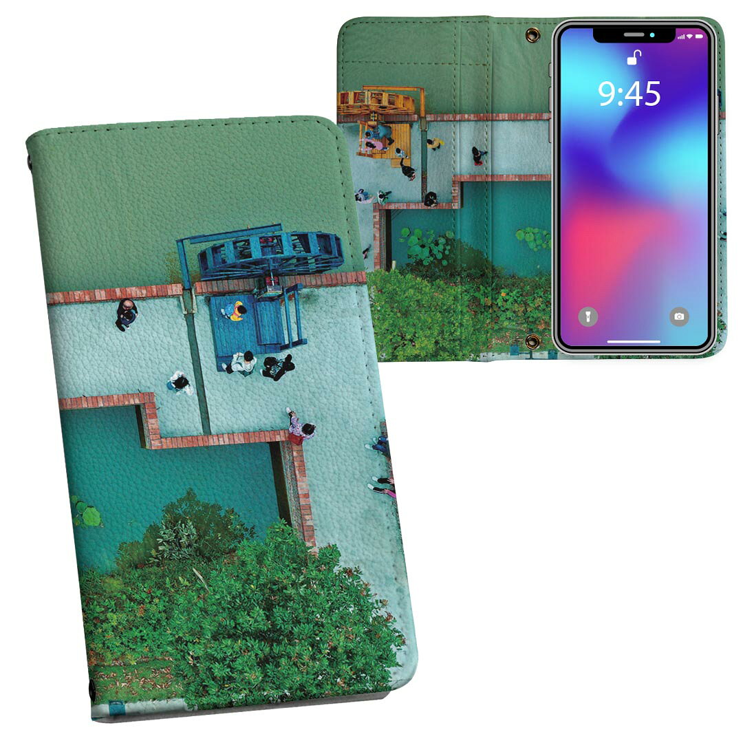 AQUOS R8 用 手帳型 内側プリント ケース カバー SH-52D 対応 ケース カバー 手帳型 sh52d マグネット式 ピタッと閉まる レザーケース カード収納 ポケット 023956 風景　写真のサムネイル