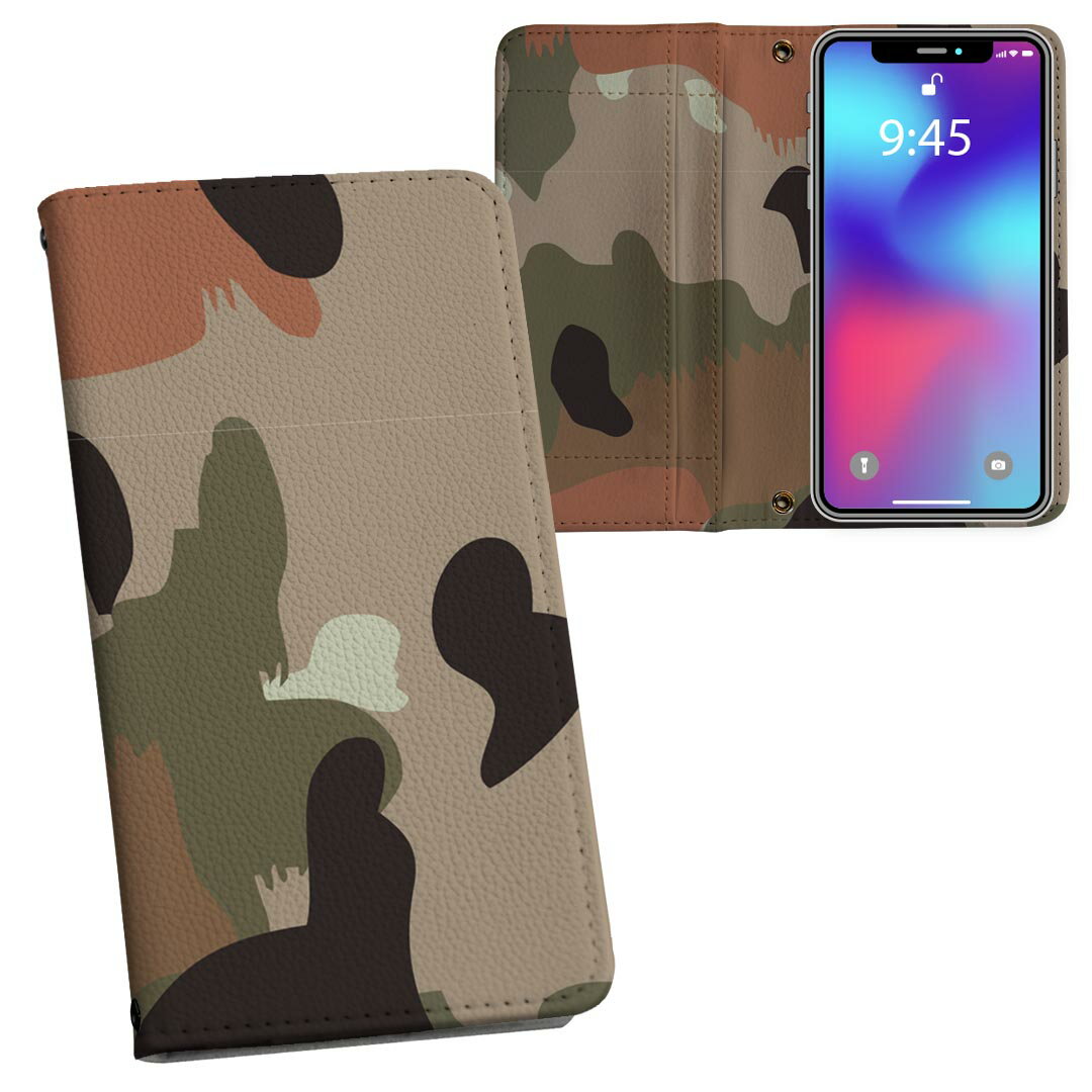 商品特徴・シームレスな両面フルデザイン、開いた時も内側のデザインが楽しめます・素材には高品質の人工革を貼った、しっかり厚みのあるタイプ・内側にはスマホを装着するケースが付属・機種専用のカメラホール仕様でケースを装着したままの撮影が可能・ワンセグや動画の視聴に便利な横置きスタンド機能・ICカードなどを2枚まで収納できるカードスロット＆ポケット付き・マグネットフリップで開け閉めカンタン注意事項商品画像はサンプルイメージですので、ご覧の環境によっては多少色味に違いを感じる場合がございます。イメージと違った、モニターと色味が異なるという理由での交換や返金はご対応出来かねます。カバーのみの販売で本体は付属しません。ケース装着のまま充電可能ですが、卓上ホルダでの充電は仕様上対象外となります。また、充電ケーブルの差し込み口の位置によっては外側カバーを開く必要があります。こちらは無地のレザーにデザインをプリントした商品で、デコなどの加工はございません。凹凸や光沢があるように見えたり布地や金属を素材にしたように見える商品もありますが、デザインの図版によるものです。撮影時にカバーが映り込む恐れがあるため、カメラ用の穴は若干大きめに開けています。カメラ穴の位置にわずかなズレが生じる場合がございます。また印刷時に微妙な画像のズレが生じる場合がございます。製作後、すぐに梱包・発送していますため、インク独特の匂いが残る場合があります。こちらは自然と薄まりますが、気になる方は風通しの良い場所で数日保管してください。ご注文後に1点1点制作する受注生産品のため、不良品以外のご返品や交換は固くお断り致します。機種の選択間違いも保証対象外となりますため、ご注文の際は必ず機種をご確認下さい。発送について完全受注生産のハンドメイド商品となりますので、既製品と比べて発送までお時間を頂いています。 基本的に決済確認後、通常で3営業日程度、最大で10営業日程度での発送となります。繁忙期や休業日明けの場合はさらに時間がかかる場合があります。 その際には別途メールにてご連絡致します。メール便の場合、発送日から到着までに2?4日ほどかかる場合が多く、紛失などの保障もご対応できかねます。あらかじめご了承下さい。