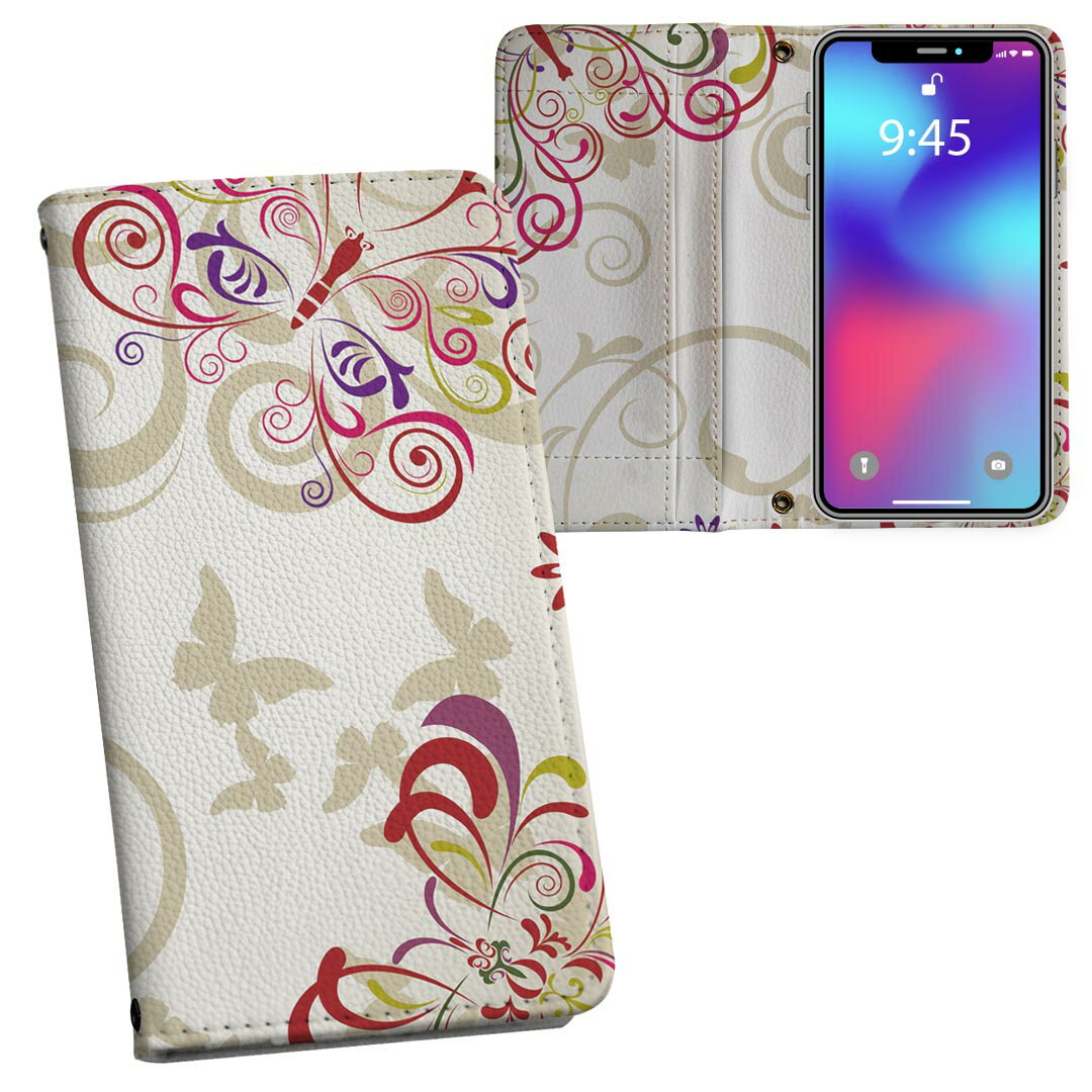 iphone XsMax iPhone 10sMax アイフォーン エックスエスマックス テンエスマックス iphonexsmax softbank docomo au 両面プリント 裏表 内側 内面 スマホ カバー ケース 手帳タイプ フリップ ダイアリー 二つ折り フルデザイン 005601 花　フラワー　蝶