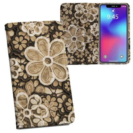 HWV32 HUAWEI P20 lite ファーウェイ ピー トゥエンティー ライト hwv32 au エーユー 両面プリント 裏表 内側 内面 スマホ カバー レザー ケース 手帳タイプ フリップ ダイアリー 二つ折り 革 フルデザイン 007407 花 フラワー ブラウン 茶色 模様 HWV32 HUAWEI P20 lite ファーウェイ ピー トゥエンティー ライト hwv32 au エーユー 両面プリント 裏表 内側 内面 スマホ カバー レザー ケース 手帳タイプ フリップ ダイアリー 二つ折り 革 フルデザイン 007407 花 フラワー ブラウン 茶色 模様
