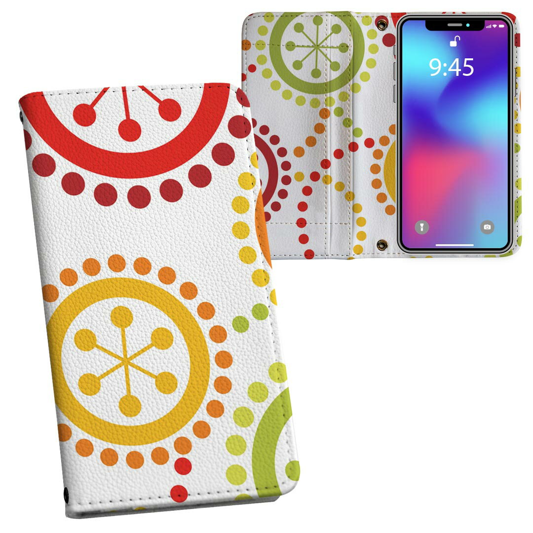 iPhone11 6.1インチ 専用 iphone 11 アイフォン softbank docomo au 両面プリント 裏表 内側 内面 スマホ カバー レザー ケース 手帳タイプ フリップ ダイアリー 二つ折り 革 フルデザイン 007568 フラワー 果物　カラフル　模様