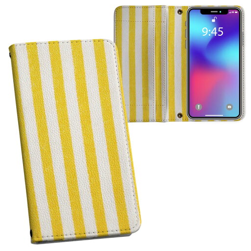 AQUOS wish3 SH-53D A302SH SH-M25 用 内側プリント ケース カバー sh53d 対応 ケース カバー 手帳型 マグネット式 ピタッと閉まる レザーケース カード収納 ポケット 008427 黄色 イエロー ストライプ 模様 AQUOS wish3 SH-53D A302SH SH-M25 用 内側プリント ケース カバー sh53d 対応 ケース カバー 手帳型 マグネット式 ピタッと閉まる レザーケース カード収納 ポケット 008427 黄色 イエロー ストライプ 模様