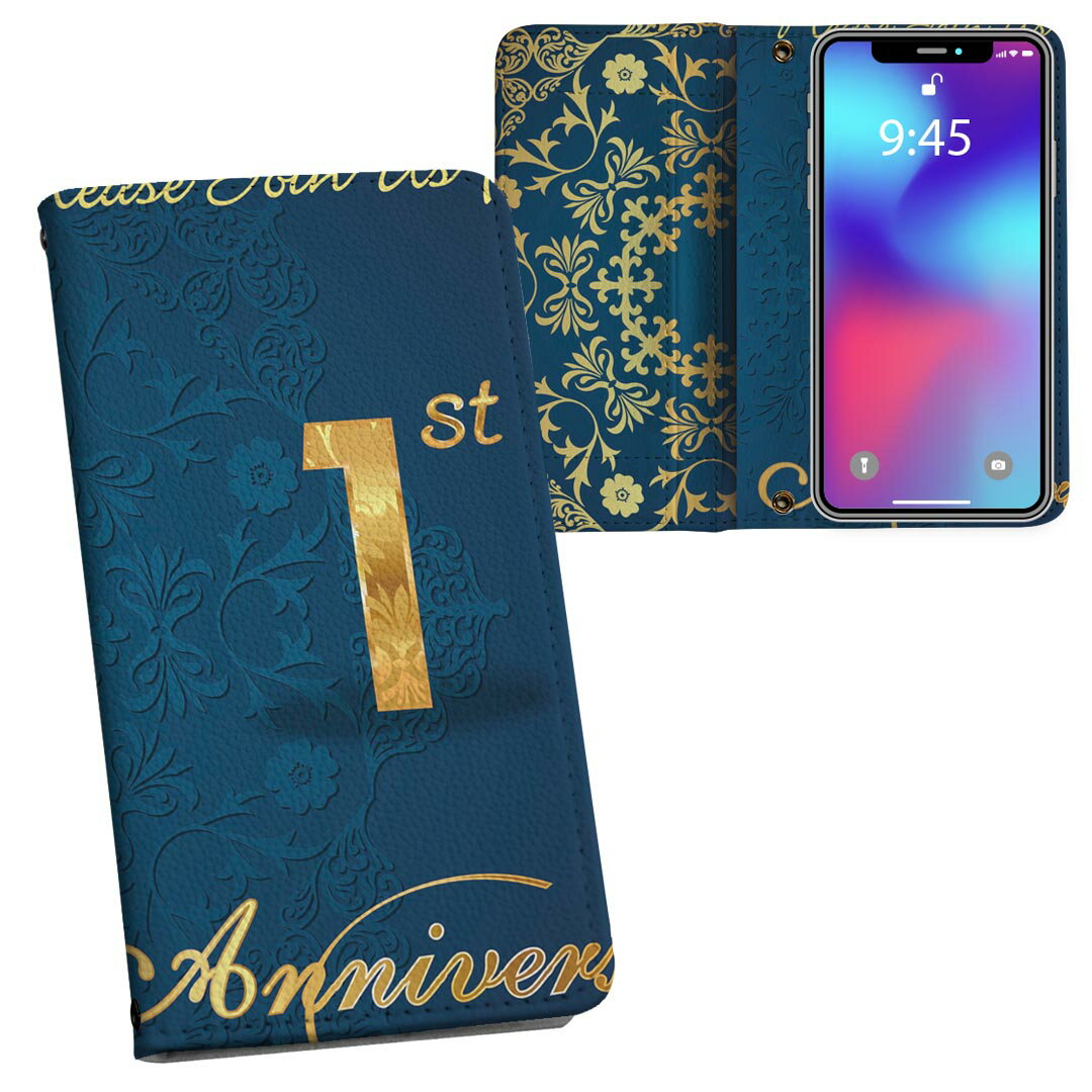 乐天商城 - Galaxy A36 5G / A56 5G 用 内側プリント SC-54F / SCG34 共通対応 ケース カバー 手帳型 マグネット式 ピタッと閉まる レザーケース カード収納 ポケット 008604 青　ブルー　模様　花