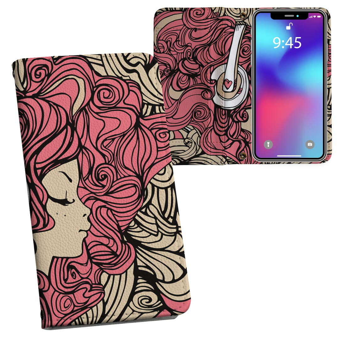 iPhone11 6.1インチ 専用 iphone 11 アイフォン softbank docomo au 両面プリント 裏表 内側 内面 スマホ カバー レザー ケース 手帳タイプ フリップ ダイアリー 二つ折り 革 フルデザイン 010351 人物　音楽　ピンク