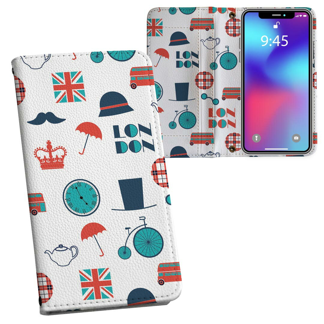 Pixel 8 用 内側プリント 手帳カバー pixel 8 対応 ケース カバー 手帳型 マグネット式 ピタッと閉まる レザーケース カード収納 ポケット 010648 ロンドン 国旗 おしゃれ