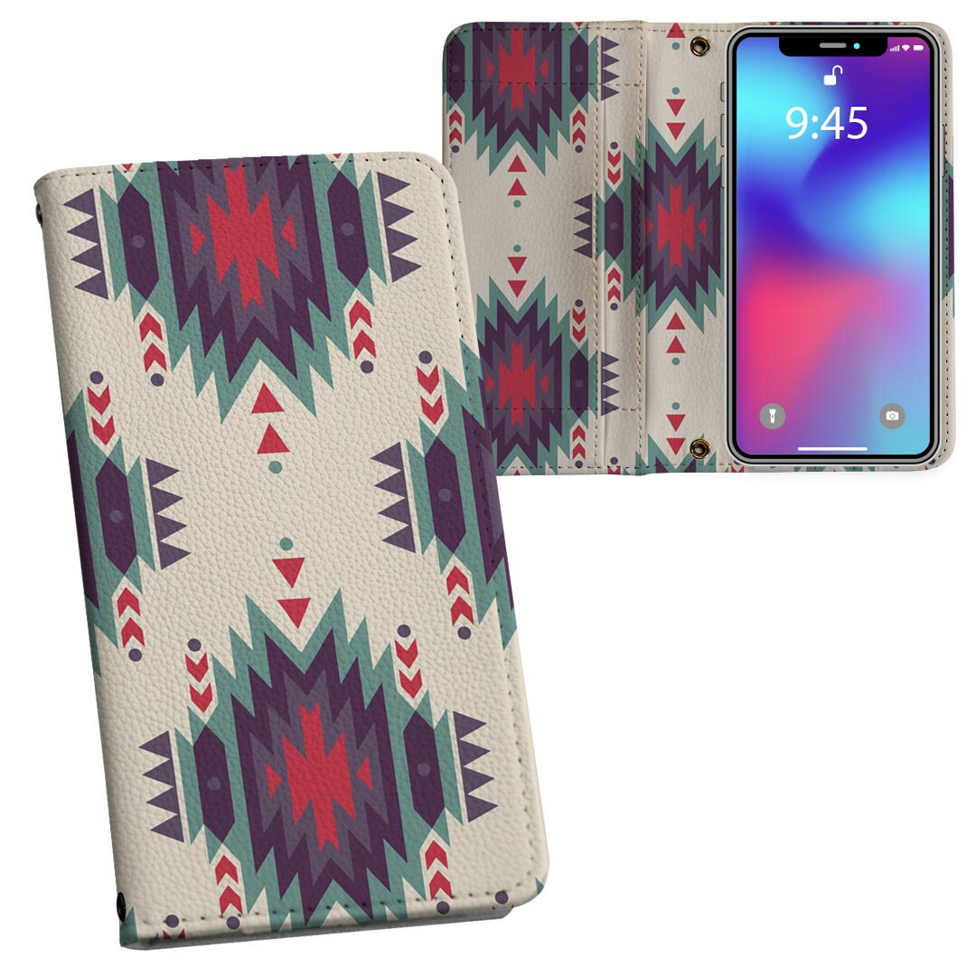 商品特徴・シームレスな両面フルデザイン、開いた時も内側のデザインが楽しめます・素材には高品質の人工革を貼った、しっかり厚みのあるタイプ・内側にはスマホを装着するケースが付属・機種専用のカメラホール仕様でケースを装着したままの撮影が可能・ワンセグや動画の視聴に便利な横置きスタンド機能・ICカードなどを2枚まで収納できるカードスロット＆ポケット付き・マグネットフリップで開け閉めカンタン注意事項商品画像はサンプルイメージですので、ご覧の環境によっては多少色味に違いを感じる場合がございます。イメージと違った、モニターと色味が異なるという理由での交換や返金はご対応出来かねます。カバーのみの販売で本体は付属しません。ケース装着のまま充電可能ですが、卓上ホルダでの充電は仕様上対象外となります。また、充電ケーブルの差し込み口の位置によっては外側カバーを開く必要があります。こちらは無地のレザーにデザインをプリントした商品で、デコなどの加工はございません。凹凸や光沢があるように見えたり布地や金属を素材にしたように見える商品もありますが、デザインの図版によるものです。撮影時にカバーが映り込む恐れがあるため、カメラ用の穴は若干大きめに開けています。カメラ穴の位置にわずかなズレが生じる場合がございます。また印刷時に微妙な画像のズレが生じる場合がございます。製作後、すぐに梱包・発送していますため、インク独特の匂いが残る場合があります。こちらは自然と薄まりますが、気になる方は風通しの良い場所で数日保管してください。ご注文後に1点1点制作する受注生産品のため、不良品以外のご返品や交換は固くお断り致します。機種の選択間違いも保証対象外となりますため、ご注文の際は必ず機種をご確認下さい。発送について完全受注生産のハンドメイド商品となりますので、既製品と比べて発送までお時間を頂いています。 基本的に決済確認後、通常で3営業日程度、最大で10営業日程度での発送となります。繁忙期や休業日明けの場合はさらに時間がかかる場合があります。 その際には別途メールにてご連絡致します。メール便の場合、発送日から到着までに2?4日ほどかかる場合が多く、紛失などの保障もご対応できかねます。あらかじめご了承下さい。