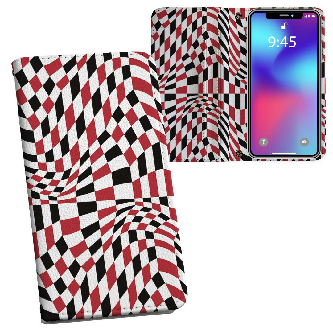iPhone11 6.1インチ 専用 iphone 11 アイフォン softbank docomo au 両面プリント 裏表 内側 内面 スマホ カバー レザー ケース 手帳タイプ フリップ ダイアリー 二つ折り 革 フルデザイン 011681 模様　赤　黒