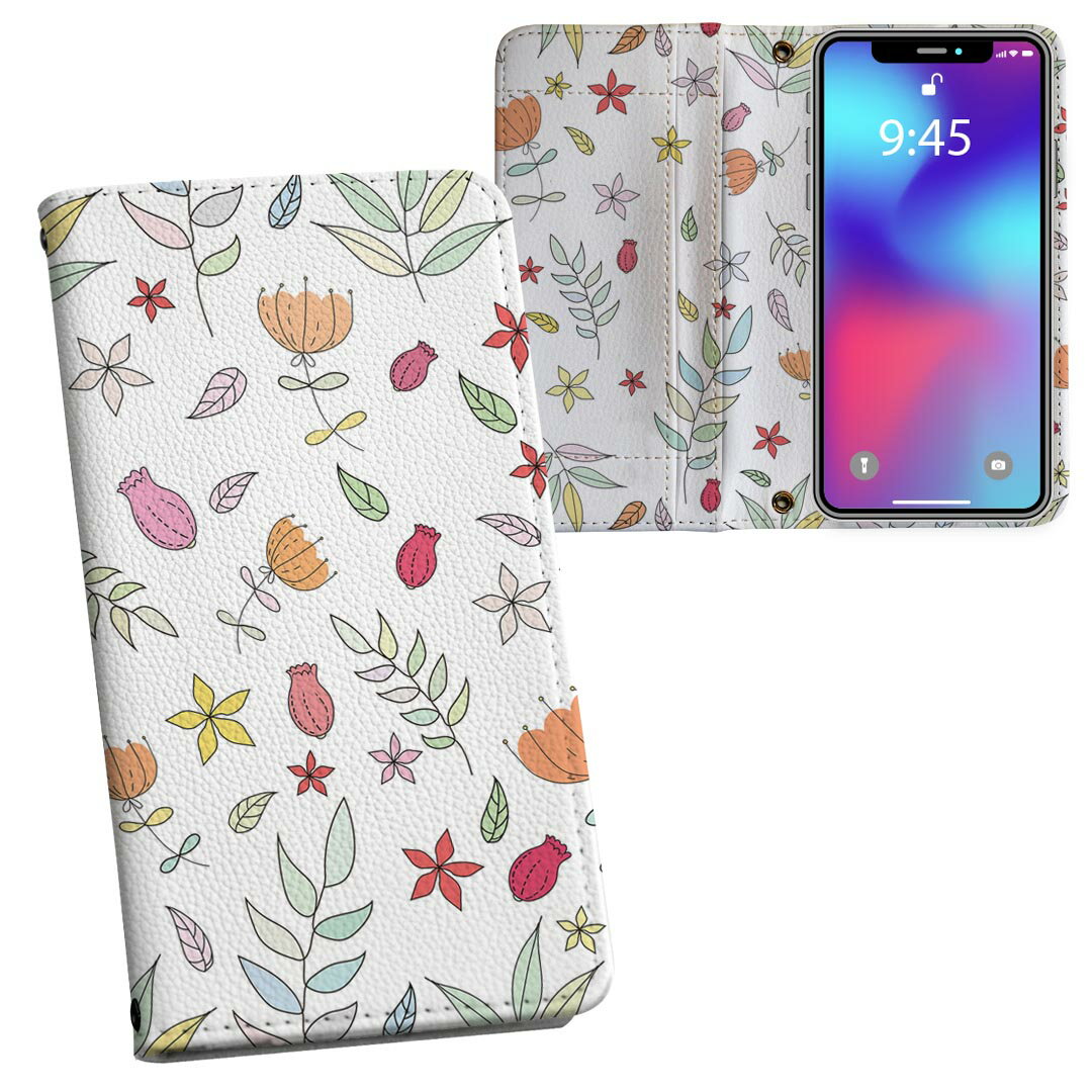 iPhone11 6.1インチ 専用 iphone 11 アイフォン softbank docomo au 両面プリント 裏表 内側 内面 スマホ カバー レザー ケース 手帳タイプ フリップ ダイアリー 二つ折り 革 フルデザイン 011847 花柄　模様　かわいい