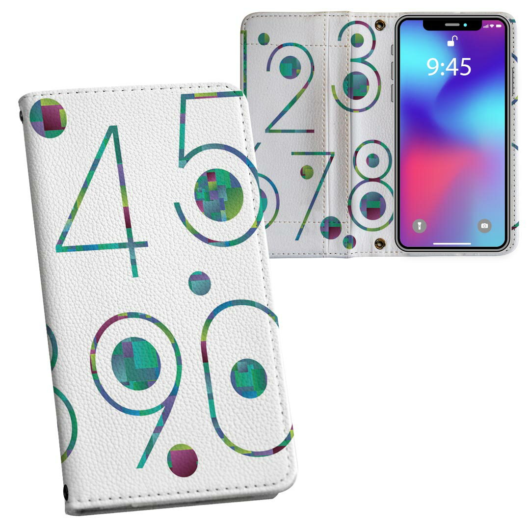 iPhone11 6.1インチ 専用 iphone 11 アイフォン softbank docomo au 両面プリント 裏表 内側 内面 スマホ カバー レザー ケース 手帳タイプ フリップ ダイアリー 二つ折り 革 フルデザイン 013220 数字　文字　青