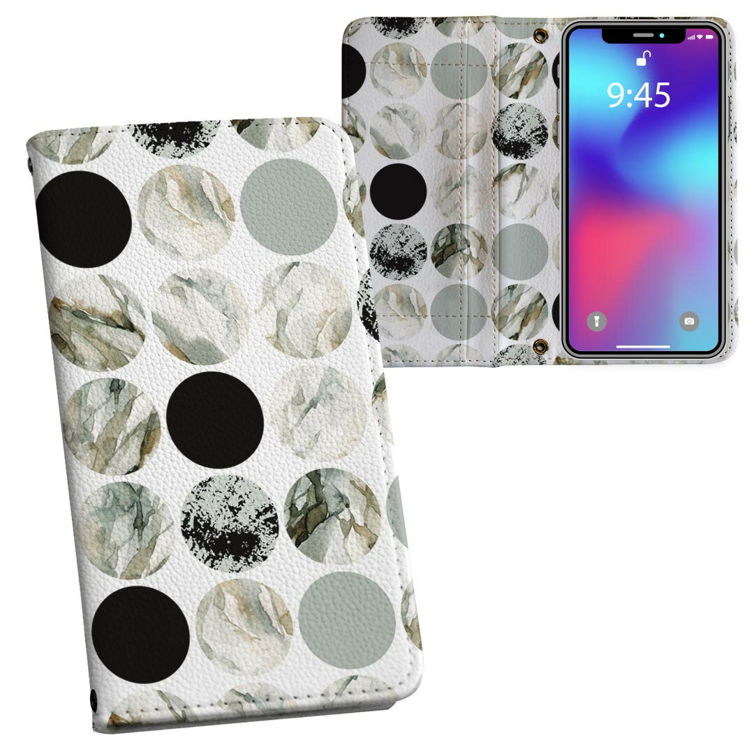 商品特徴・シームレスな両面フルデザイン、開いた時も内側のデザインが楽しめます・素材には高品質の人工革を貼った、しっかり厚みのあるタイプ・内側にはスマホを装着するケースが付属・機種専用のカメラホール仕様でケースを装着したままの撮影が可能・ワン...