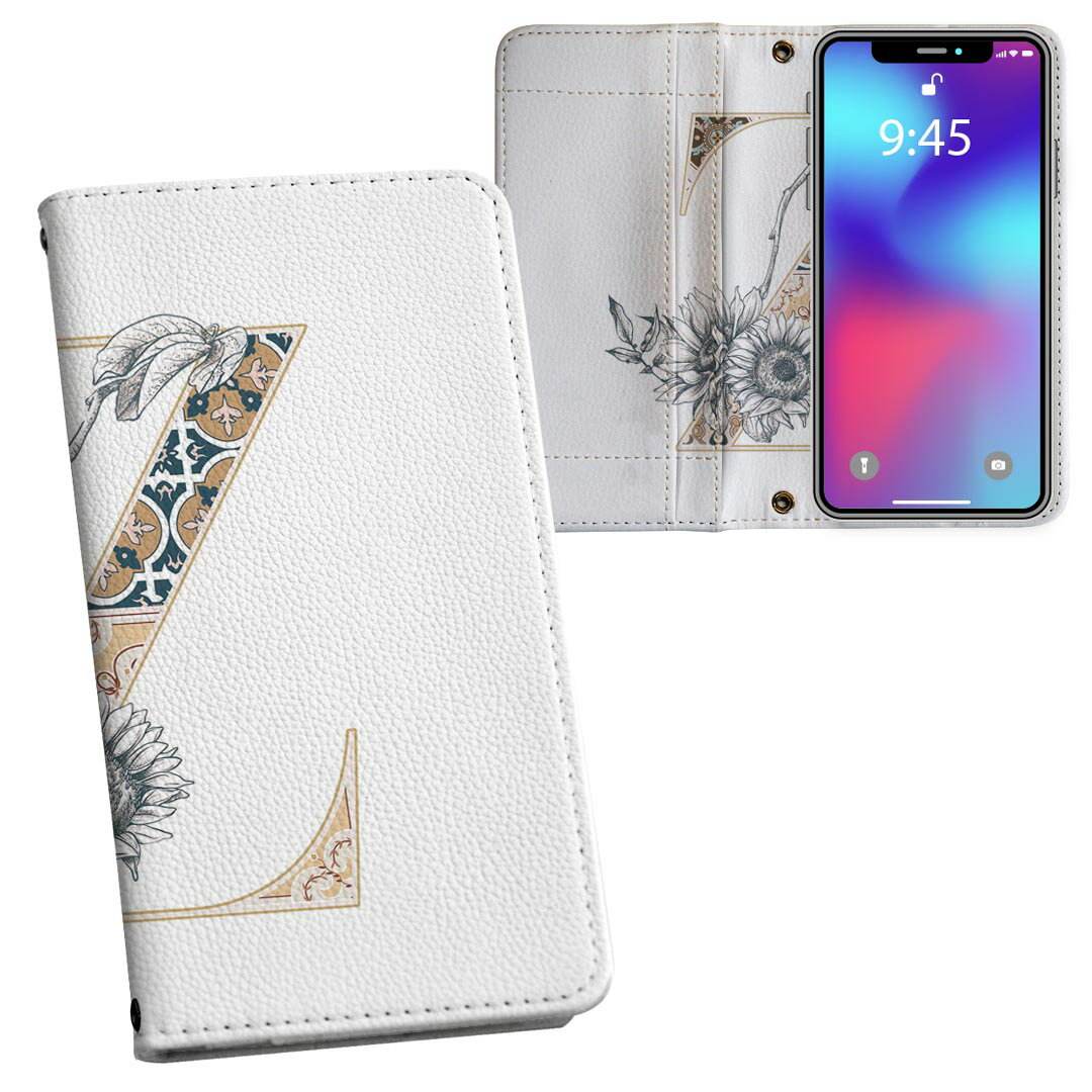 乐天商城 - Xperia 1 IV SO-51C / SOG06 / A201SO 共通対応 内側プリント so51c 対応 ケース カバー 手帳型 マグネット式 ピタッと閉まる レザーケース カード収納 ポケット 019170 文字 z アルファベット
