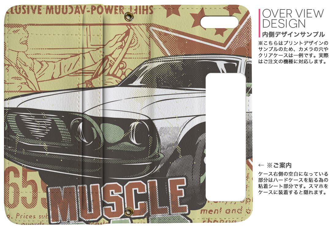 L-01K V30+ LG docomo ドコモ 両面プリント 裏表 内側 内面 スマホ カバー レザー ケース 手帳タイプ フリップ ダイアリー 二つ折り 革 フルデザイン 006109 イラスト　車　レトロ　英語