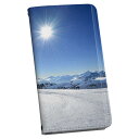 SH-02E AQUOS PHONE ZETA アクオスフォン sh02e docomo ドコモ 手帳型 スマホ カバー レザー ケース 手帳タイプ フリップ ダイアリー 二つ折り 革 000286 スノーボード 雪景色 雪 スポーツ
