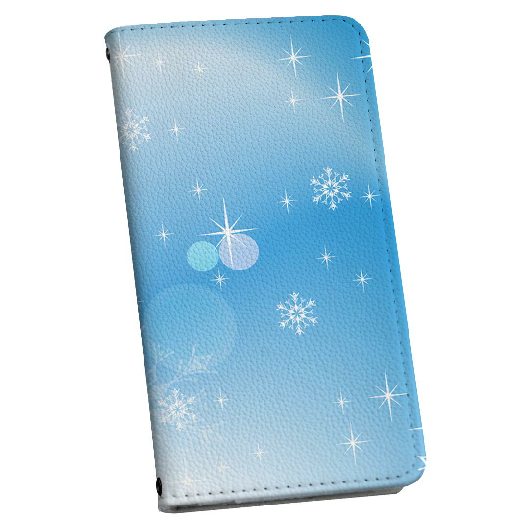 iPod touch 7(2019)/6(2015) アイポッドタッチ 第7世代 第6世代 ケース カバー スマホケース スマホカバー 手帳型 手帳タイプ 革 igcase 001497 フラワー 雪 冬