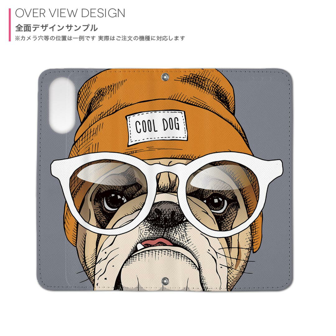 Pixel 4XL Google グーグル ピクセル4xl pixel4xl simfree simフリー 手帳型 スマホ カバー カバー レザー ケース 手帳タイプ フリップ ダイアリー 二つ折り 革 011757 犬　帽子　サングラス
