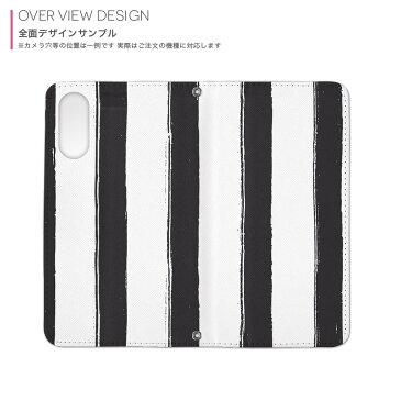 SCV39 Galaxy S9+ ギャラクシー エスナインプラス au エーユー scv39 手帳型 スマホ カバー カバー レザー ケース 手帳タイプ フリップ ダイアリー 二つ折り 革 012613 ストライプ モノトーン 白黒