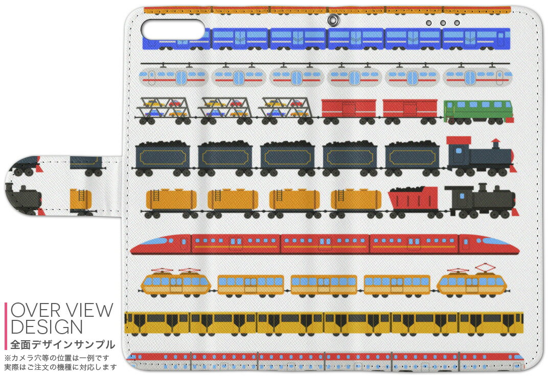 SCV42 Galaxy S10+ ギャラクシー エステンプラス au エーユー scv42 手帳型 スマホ カバー カバー レザー ケース 手帳タイプ フリップ ダイアリー 二つ折り 革 013183 乗り物　電車　汽車