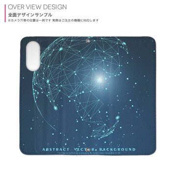 SH-01K AQUOS sense sh01k DOCOMO ドコモ 手帳型 スマホ カバー カバー レザー ケース 手帳タイプ フリップ ダイアリー 二つ折り 革 016061 地球 宇宙 かっこいい