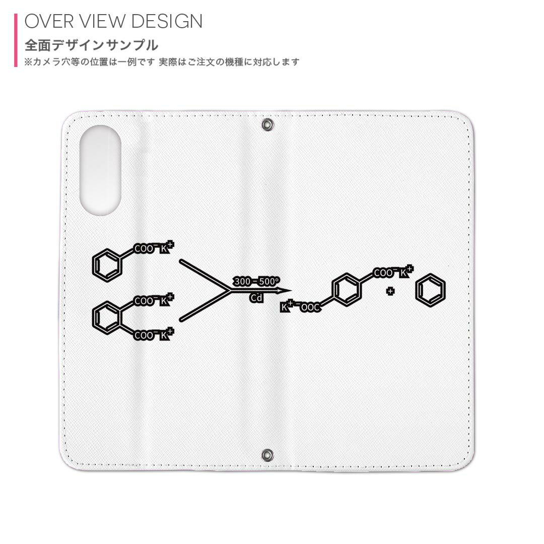 iPhone13 mini 5.4インチ 専用 ケース 手帳型ケース アイフォン13 mini 用カバー igcase 各キャリア対応 スマコレ 017706 Chemical formula　化学式 Chemical 化学式