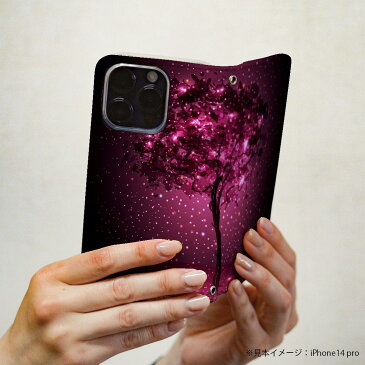 SH-04G AQUOS EVER アクオスフォン エバー sh04g docomo ドコモ 手帳型 スマホ カバー レザー ケース 手帳タイプ フリップ ダイアリー 二つ折り 革 005239 木 キラキラ 黒